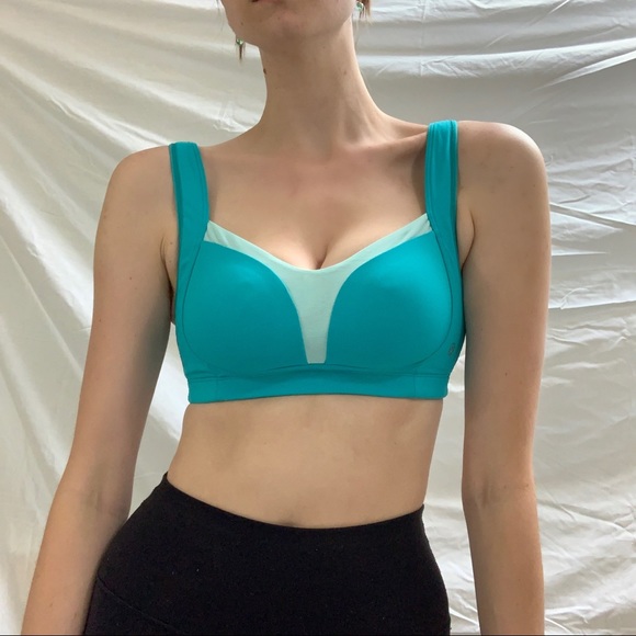 LuluLemon Adjustable Teal Sports Bra - Picture 1 of 9